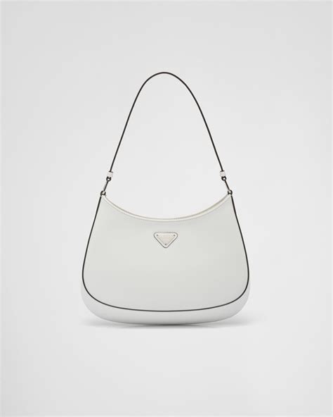 prada cleo brushed leather shoulder bag price|prada cleo bag white.